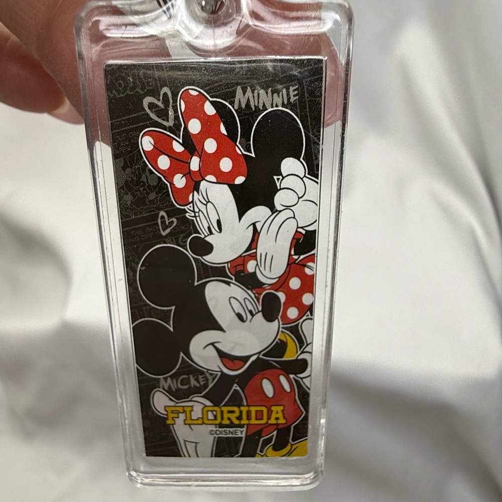 Disney Mickey Mouse Keychain - Black and Red NWT